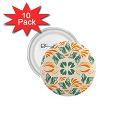 Folk flowers print Floral pattern Ethnic art 1.75  Buttons (10 pack)