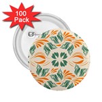 Folk flowers print Floral pattern Ethnic art 2.25  Buttons (100 pack)  Front