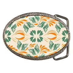 Folk flowers print Floral pattern Ethnic art Belt Buckles