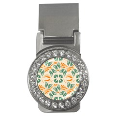 Folk Flowers Print Floral Pattern Ethnic Art Money Clips (cz)  by Eskimos