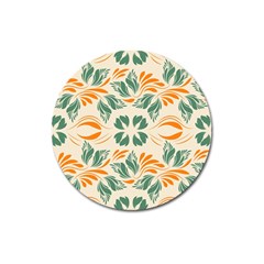 Folk Flowers Print Floral Pattern Ethnic Art Magnet 3  (round) by Eskimos