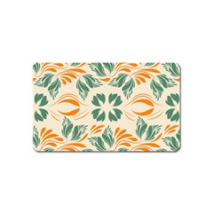 Folk flowers print Floral pattern Ethnic art Magnet (Name Card)