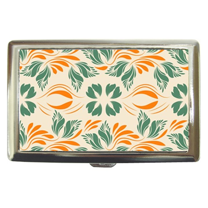 Folk flowers print Floral pattern Ethnic art Cigarette Money Case