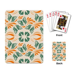 Folk Flowers Print Floral Pattern Ethnic Art Playing Cards Single Design (rectangle) by Eskimos