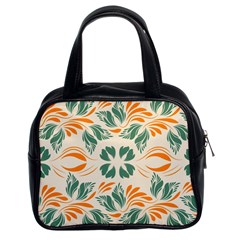 Folk flowers print Floral pattern Ethnic art Classic Handbag (Two Sides)