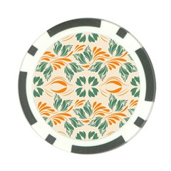 Folk Flowers Print Floral Pattern Ethnic Art Poker Chip Card Guard (10 Pack) by Eskimos