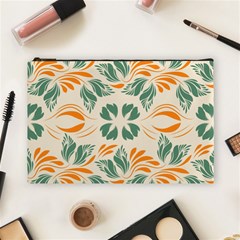 Folk Flowers Print Floral Pattern Ethnic Art Cosmetic Bag (large) by Eskimos