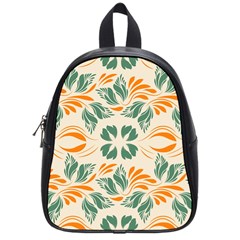 Folk flowers print Floral pattern Ethnic art School Bag (Small)