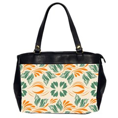 Folk flowers print Floral pattern Ethnic art Oversize Office Handbag (2 Sides)