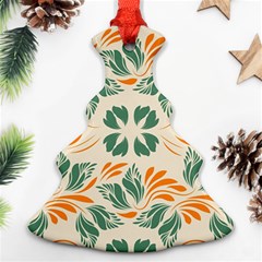 Folk Flowers Print Floral Pattern Ethnic Art Ornament (christmas Tree) 