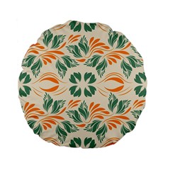 Folk flowers print Floral pattern Ethnic art Standard 15  Premium Flano Round Cushions