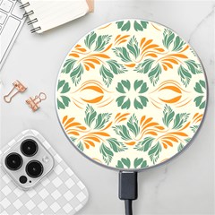 Folk Flowers Print Floral Pattern Ethnic Art Wireless Charger by Eskimos