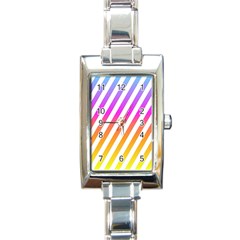 Abstract-lines-mockup-oblique Rectangle Italian Charm Watch by Jancukart