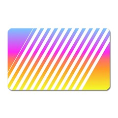 Abstract-lines-mockup-oblique Magnet (rectangular) by Jancukart