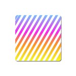 Abstract-lines-mockup-oblique Square Magnet Front