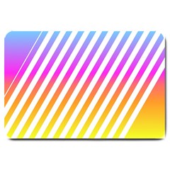 Abstract-lines-mockup-oblique Large Doormat 