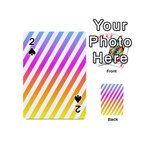 Abstract-lines-mockup-oblique Playing Cards 54 Designs (Mini) Front - Spade2