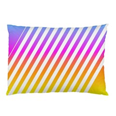 Abstract-lines-mockup-oblique Pillow Case (two Sides)