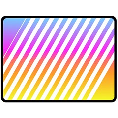 Abstract-lines-mockup-oblique Double Sided Fleece Blanket (large) 