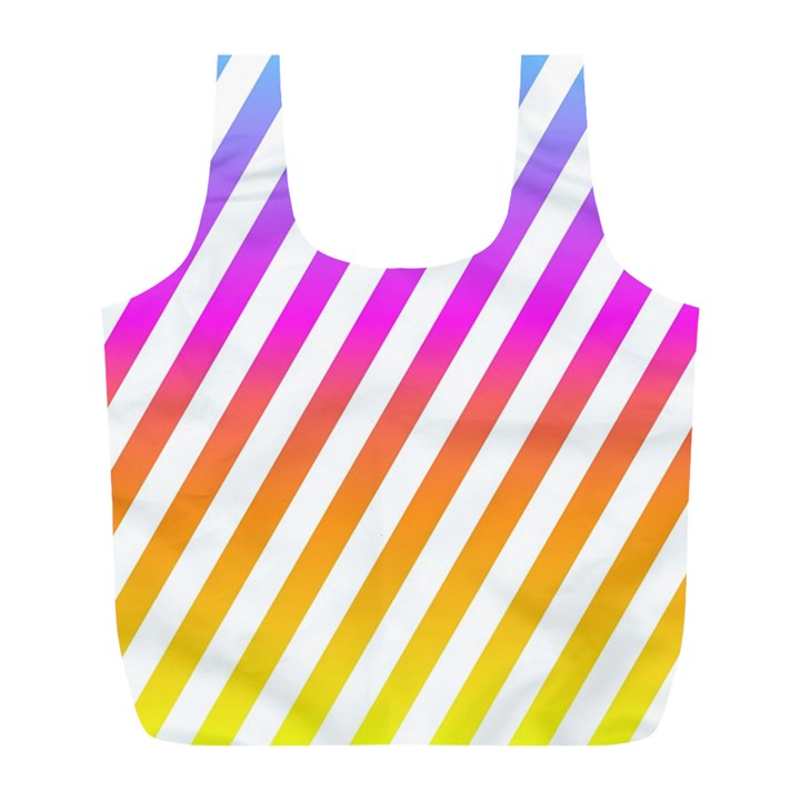 Abstract-lines-mockup-oblique Full Print Recycle Bag (L)