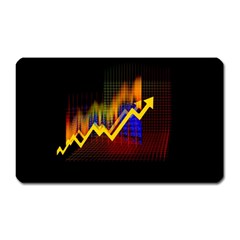 Logo-finance-economy-statistics Magnet (rectangular) by Jancukart