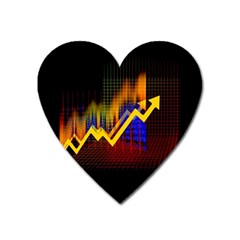 Logo-finance-economy-statistics Heart Magnet