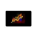 Logo-finance-economy-statistics Magnet (Name Card) Front