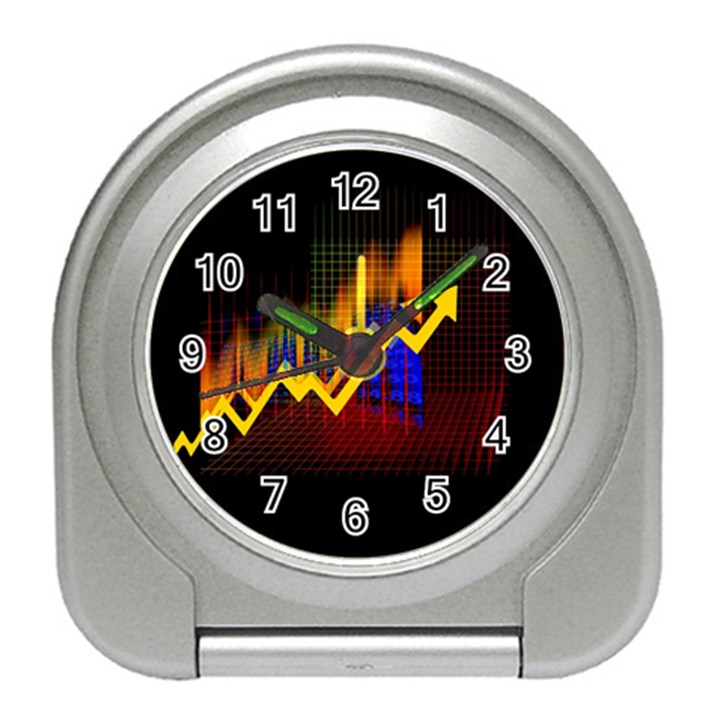 Logo-finance-economy-statistics Travel Alarm Clock