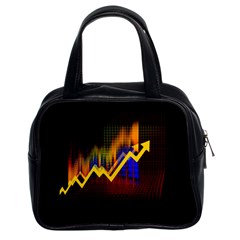 Logo-finance-economy-statistics Classic Handbag (two Sides)