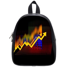 Logo-finance-economy-statistics School Bag (small)