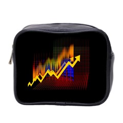 Logo-finance-economy-statistics Mini Toiletries Bag (two Sides)