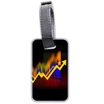 Logo-finance-economy-statistics Luggage Tag (two sides) Front