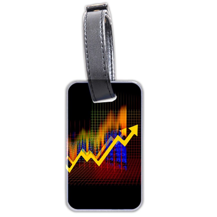 Logo-finance-economy-statistics Luggage Tag (two sides)