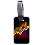 Logo-finance-economy-statistics Luggage Tag (two sides) Back