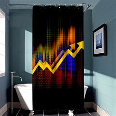 Logo-finance-economy-statistics Shower Curtain 36  X 72  (stall) 