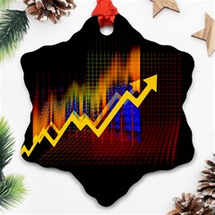 Logo-finance-economy-statistics Snowflake Ornament (two Sides)