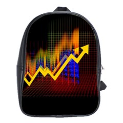 Logo-finance-economy-statistics School Bag (xl)