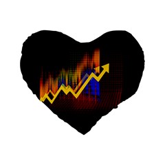 Logo-finance-economy-statistics Standard 16  Premium Heart Shape Cushions