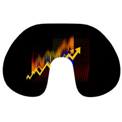 Logo-finance-economy-statistics Travel Neck Pillow