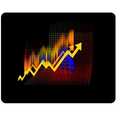 Logo-finance-economy-statistics Double Sided Fleece Blanket (medium) 