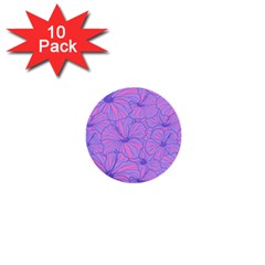 Flower-b 001 1  Mini Buttons (10 Pack)  by nate14shop