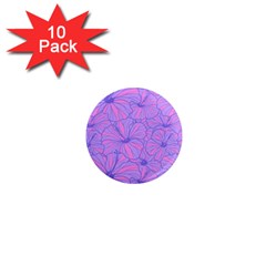 Flower-b 001 1  Mini Magnet (10 Pack) 