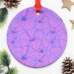 Flower-b 001 Ornament (round) by nate14shop