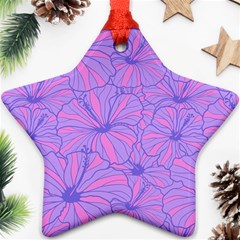 Flower-b 001 Star Ornament (two Sides) by nate14shop