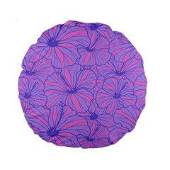 Flower-b 001 Standard 15  Premium Round Cushions by nate14shop