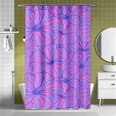 Flower-b 001 Shower Curtain 48  X 72  (small)  by nate14shop