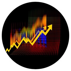 Logo-finance-economy-statistics Round Trivet