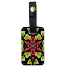 Pattern-berry-red-currant-plant Luggage Tag (one Side) by Jancukart