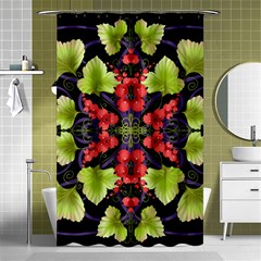 Pattern-berry-red-currant-plant Shower Curtain 48  X 72  (small)  by Jancukart