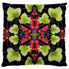 Pattern-berry-red-currant-plant Large Cushion Case (two Sides) by Jancukart